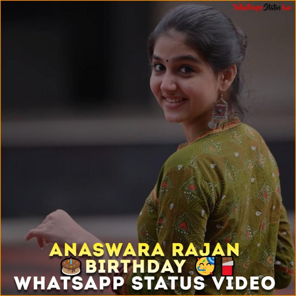 Anaswara Rajan Birthday Whatsapp Status Video