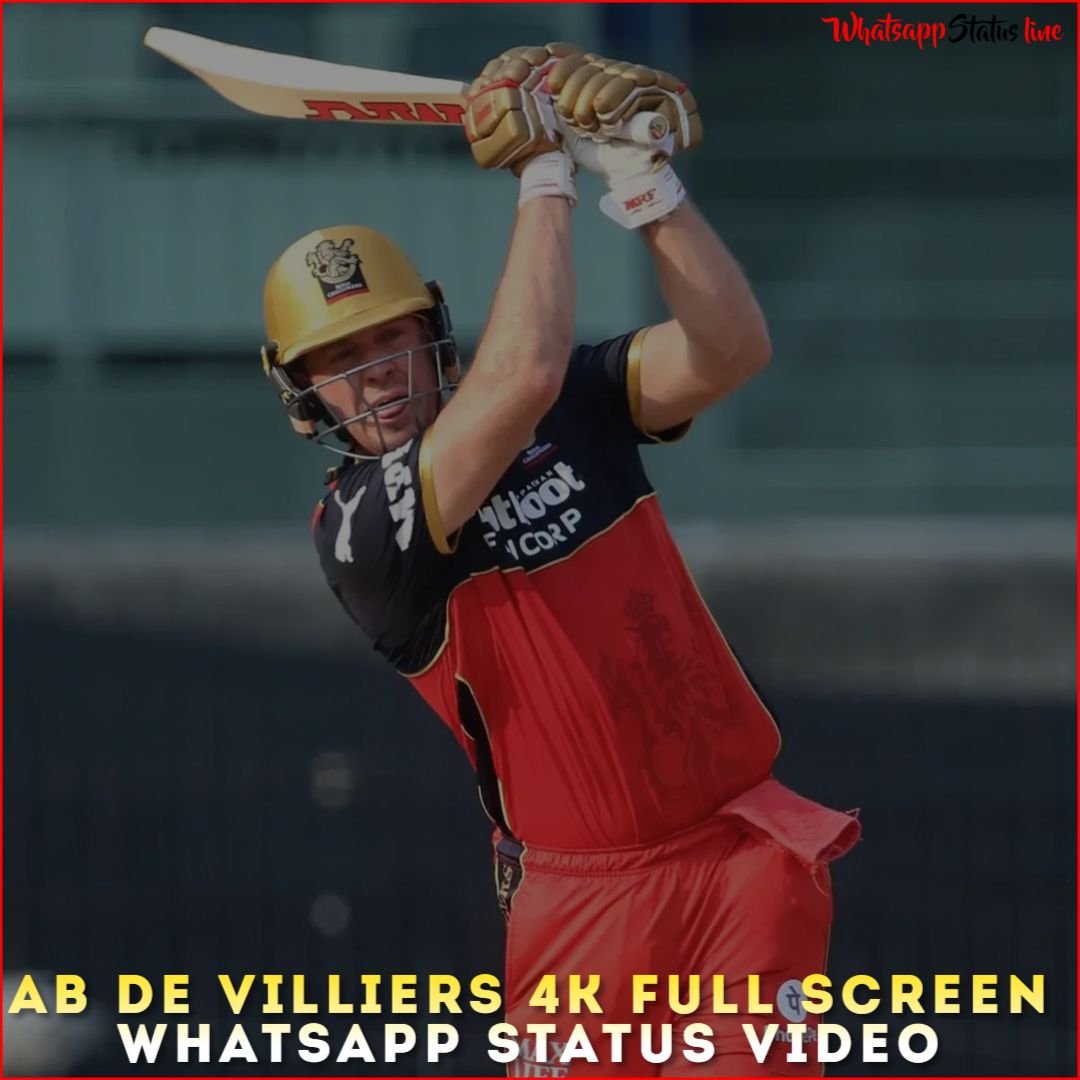 AB de Villiers 4K Full Screen Whatsapp Status Video