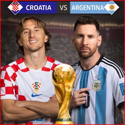 Argentina vs Croatia Football World Cup Semi Final Status Video